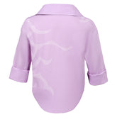 Kids Children KPop Demon Hunters (2025) Jinu Saja Pink Purple Shirt Cosplay Costume